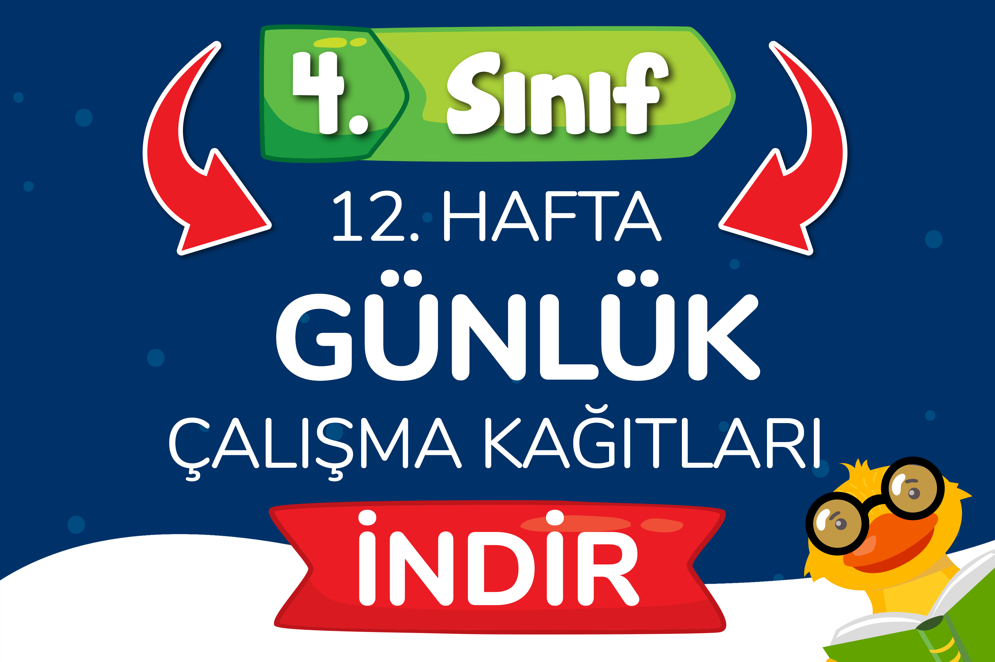 4 sinif gunluk odevler 12 hafta ogretmen evde